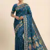 Teal Banarasi Soft Zari Lace Work Saree | Sarees, Bollywood Sarees, Creative Sarees, Designer Sarees, Embroidered Sarees, Ethnic Saree, Modern Digital sarees, Party Wear Sarees