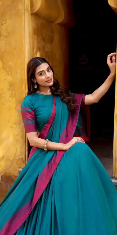 Teal Chanderi Embroidery Work Lehenga Choli | Lehenga, Bollywood Lehenga, Creative Lehenga, Designer Lehenga, Embroidered Lehenga, Party Wear Lehenga