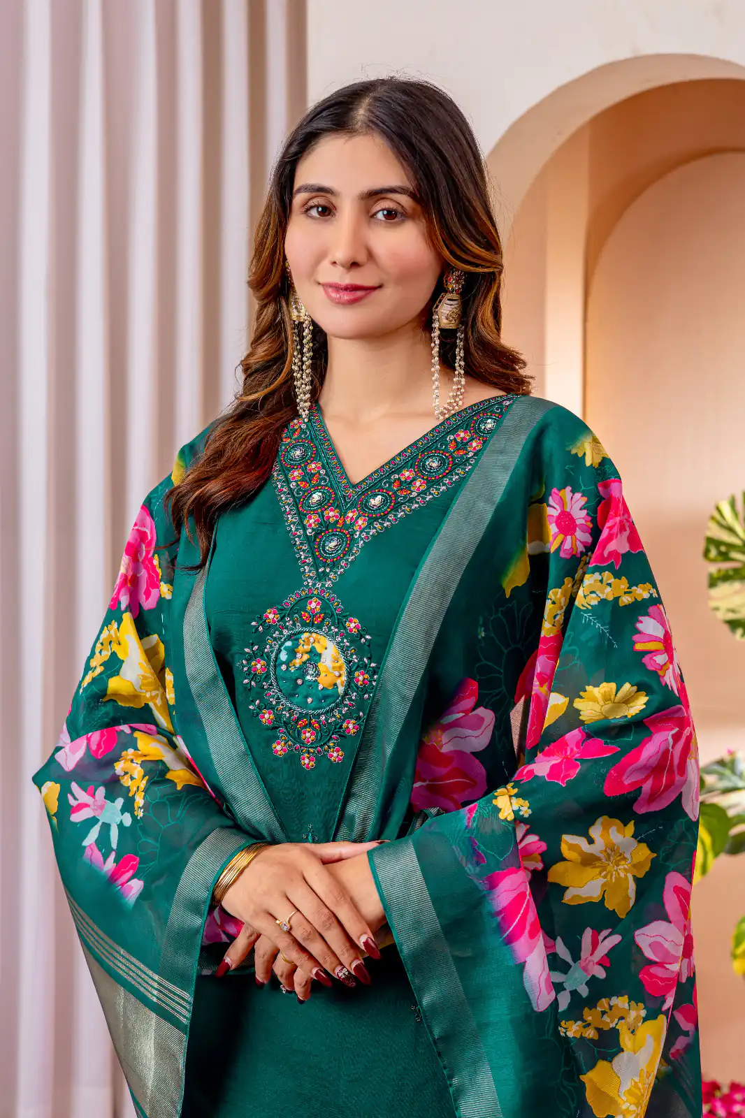 Teal Green Marina Silk Embroider Work Salwar Suit | Jump Suits, Salwar suit, Casual Suits, Creative suits, Designer Suits, Palazzo Suits, Party Wear Suits, Patiala Suits, Straight Suits