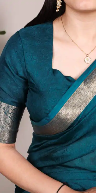 Teal Mass Mello Zari Work Saree | Sarees, Bollywood Sarees, Creative Sarees, Designer Sarees, Embroidered Sarees, Ethnic Saree, Modern Digital sarees, Party Wear Sarees