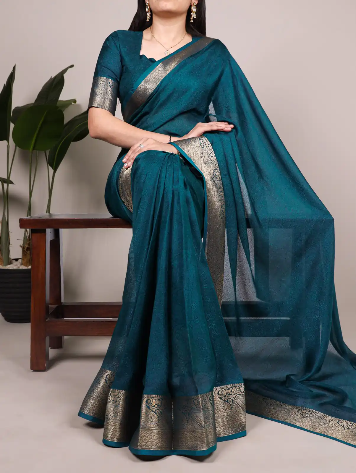 Teal Mass Mello Zari Work Saree | Sarees, Bollywood Sarees, Creative Sarees, Designer Sarees, Embroidered Sarees, Ethnic Saree, Modern Digital sarees, Party Wear Sarees
