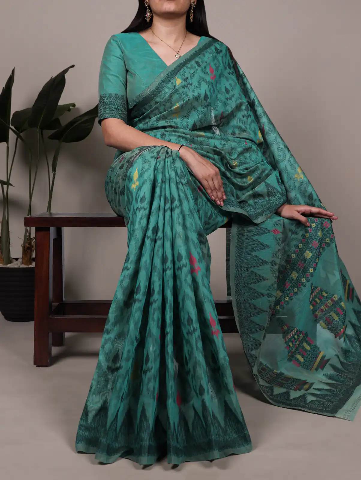 Teal Poly Cotton Thread Weaving Work Saree | Sarees, Bollywood Sarees, Creative Sarees, Designer Sarees, Embroidered Sarees, Ethnic Saree, Modern Digital sarees, Party Wear Sarees