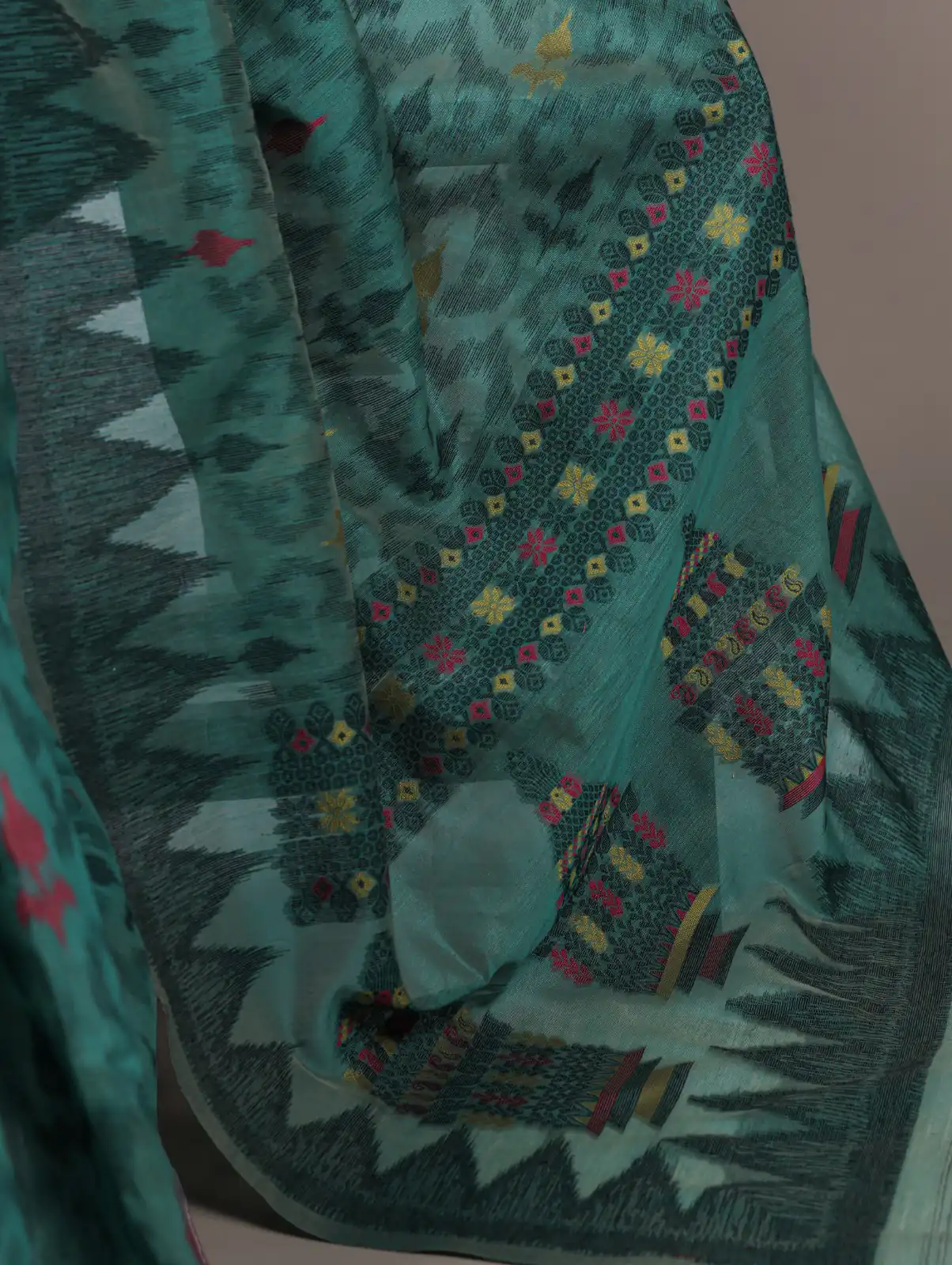 Teal Poly Cotton Thread Weaving Work Saree | Sarees, Bollywood Sarees, Creative Sarees, Designer Sarees, Embroidered Sarees, Ethnic Saree, Modern Digital sarees, Party Wear Sarees