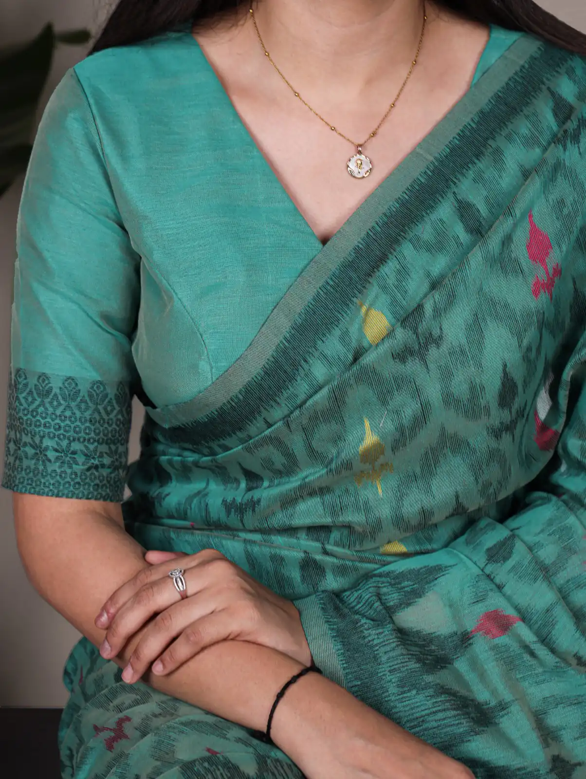 Teal Poly Cotton Thread Weaving Work Saree | Sarees, Bollywood Sarees, Creative Sarees, Designer Sarees, Embroidered Sarees, Ethnic Saree, Modern Digital sarees, Party Wear Sarees