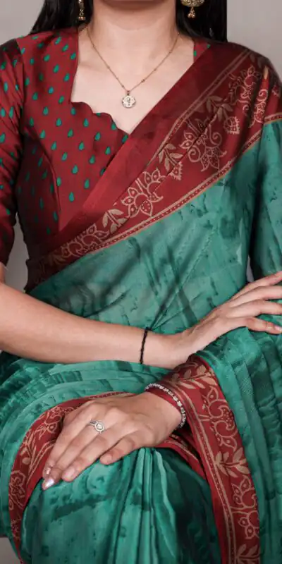 Teal Rangoli Silk Printed Saree | Sarees, Bollywood Sarees, Creative Sarees, Designer Sarees, Embroidered Sarees, Ethnic Saree, Modern Digital sarees, Party Wear Sarees