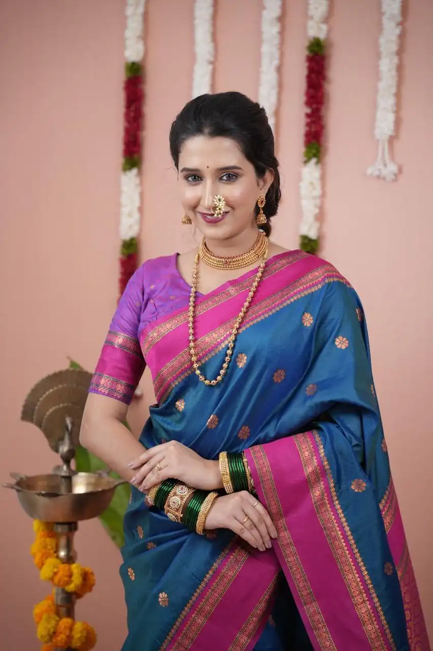 Teal Silk Paithni Weaving Zari Work Saree | Sarees, Bollywood Sarees, Creative Sarees, Designer Sarees, Embroidered Sarees, Ethnic Saree, Modern Digital sarees, Party Wear Sarees
