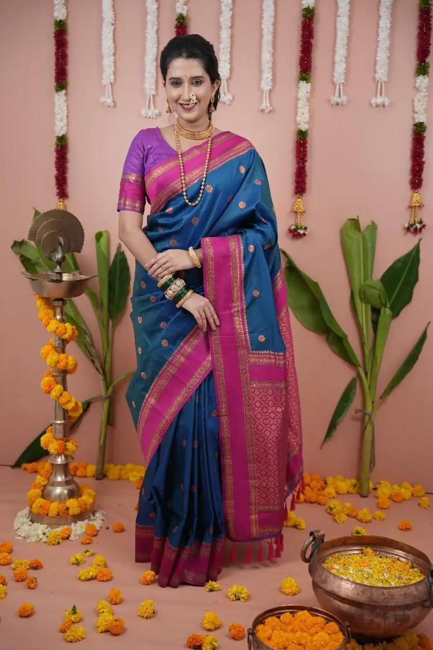 Teal Silk Paithni Weaving Zari Work Saree | Sarees, Bollywood Sarees, Creative Sarees, Designer Sarees, Embroidered Sarees, Ethnic Saree, Modern Digital sarees, Party Wear Sarees