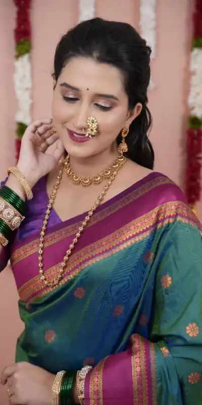 Teal Silk Paithni Weaving Zari Work Saree | Sarees, Bollywood Sarees, Creative Sarees, Designer Sarees, Embroidered Sarees, Ethnic Saree, Modern Digital sarees, Party Wear Sarees