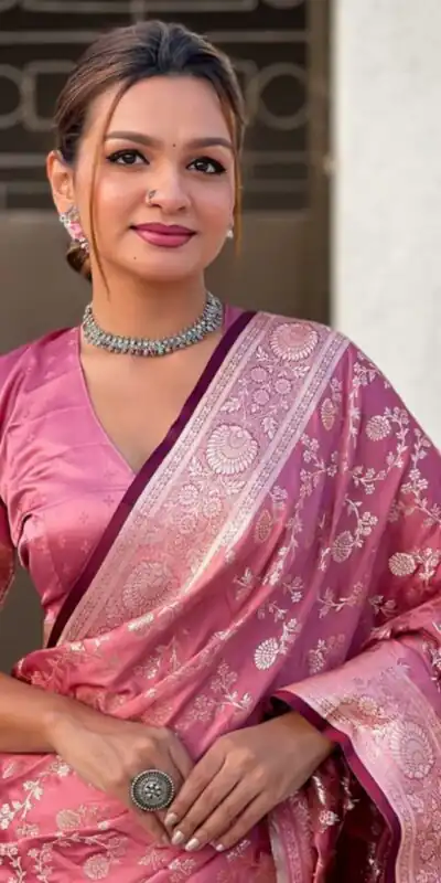 KPR 290 Peach in Soft Lichi Silk Jacquard Work Designer Work Saree . Exclusive Offer ₹1349. Delivery 4-6 Working Days. Shop now. | Sarees, Bollywood Sarees, Creative Sarees, Designer Sarees, Embroidered Sarees, Ethnic Saree, Modern Digital sarees, Party Wear Sarees