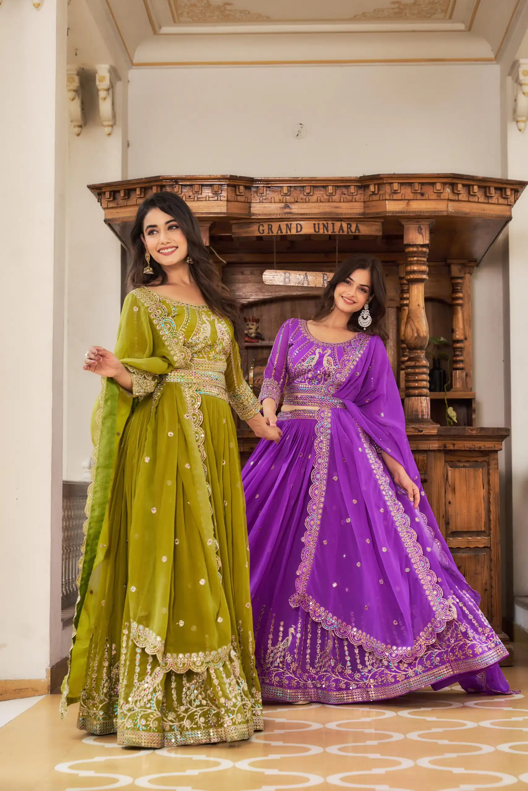Violet Georgette Multi Sequence Work Lehenga Choli | Lehenga, Bollywood Lehenga, Creative Lehenga, Designer Lehenga, Embroidered Lehenga, Party Wear Lehenga