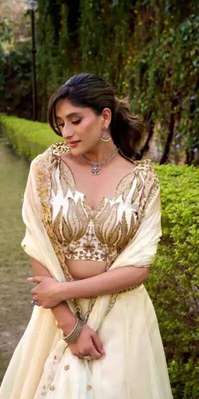 White Chanda Silk Sequins Work Lehenga Choli | Lehenga, Bollywood Lehenga, Creative Lehenga, Designer Lehenga, Embroidered Lehenga, Party Wear Lehenga