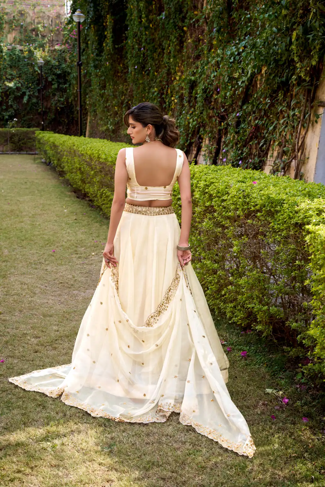 White Chanda Silk Sequins Work Lehenga Choli | Lehenga, Bollywood Lehenga, Creative Lehenga, Designer Lehenga, Embroidered Lehenga, Party Wear Lehenga