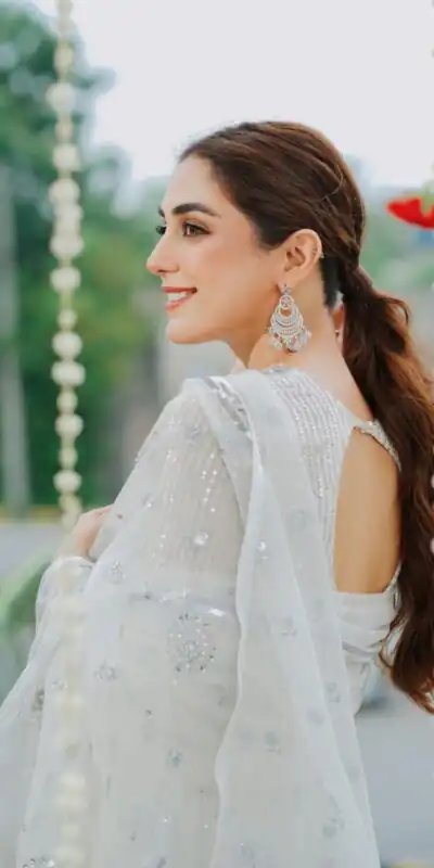 White Faux Georgette Embroidery Sequence Work Salwar Suit | Jump Suits, Salwar suit, Casual Suits, Creative suits, Designer Suits, Palazzo Suits, Party Wear Suits, Patiala Suits, Straight Suits