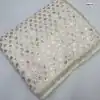White Georgette Dual Sequins Embroidery Sequins Work Saree | Sarees, Bollywood Sarees, Creative Sarees, Designer Sarees, Embroidered Sarees, Ethnic Saree, Modern Digital sarees, Party Wear Sarees