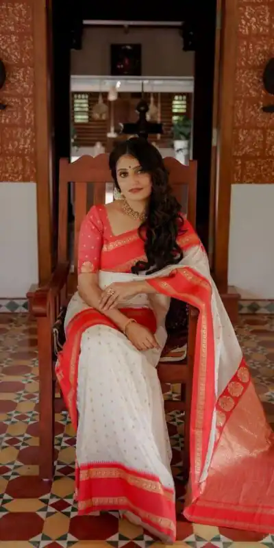 White Lichi Silk Lace Work Saree | Sarees, Bollywood Sarees, Creative Sarees, Designer Sarees, Embroidered Sarees, Ethnic Saree, Modern Digital sarees, Party Wear Sarees