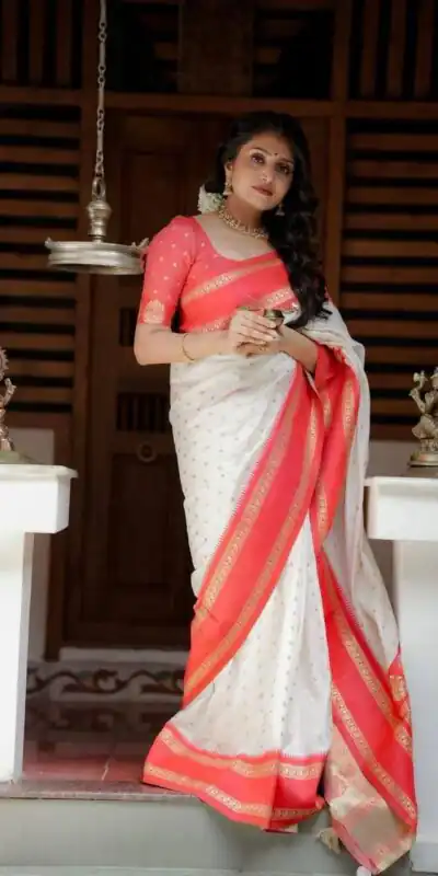 White Lichi Silk Lace Work Saree | Sarees, Bollywood Sarees, Creative Sarees, Designer Sarees, Embroidered Sarees, Ethnic Saree, Modern Digital sarees, Party Wear Sarees