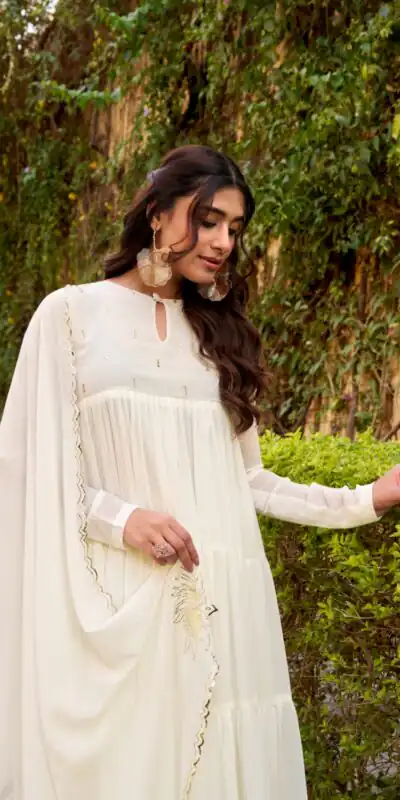 White Marbel Foil Work Salwar Suit | Jump Suits, Salwar suit, Casual Suits, Creative suits, Designer Suits, Palazzo Suits, Party Wear Suits, Patiala Suits, Straight Suits