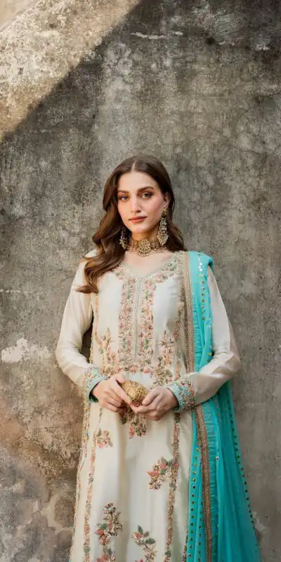 White Organza Silk Embroidery Lace Work Salwar Suit | Jump Suits, Salwar suit, Casual Suits, Creative suits, Designer Suits, Palazzo Suits, Party Wear Suits, Patiala Suits, Straight Suits
