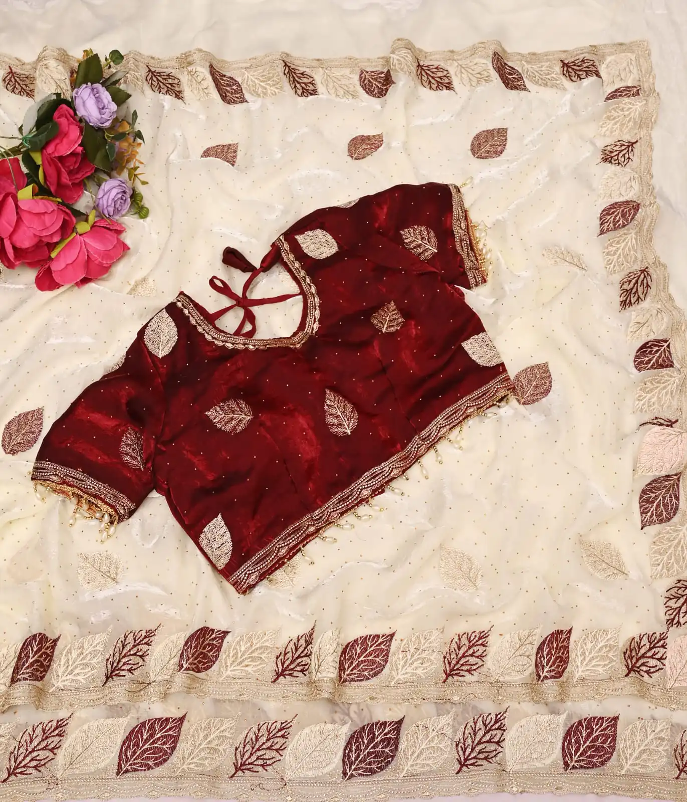 White Soft Fandy Silk Embroidery Lace Work Saree | Sarees, Bollywood Sarees, Creative Sarees, Designer Sarees, Embroidered Sarees, Ethnic Saree, Modern Digital sarees, Party Wear Sarees