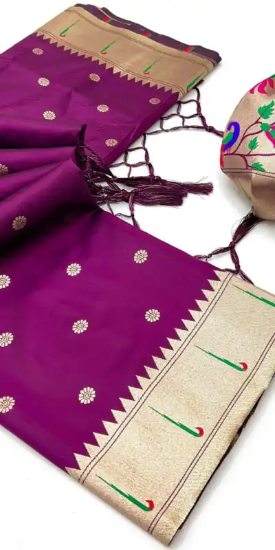 Wine A Pethani Silk Lace Zari Work Saree | Sarees, Bollywood Sarees, Creative Sarees, Designer Sarees, Embroidered Sarees, Ethnic Saree, Modern Digital sarees, Party Wear Sarees