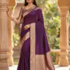 Wine Banarasi Gala Silk Gold Zari Work Saree | Sarees, Bollywood Sarees, Creative Sarees, Designer Sarees, Embroidered Sarees, Ethnic Saree, Modern Digital sarees, Party Wear Sarees