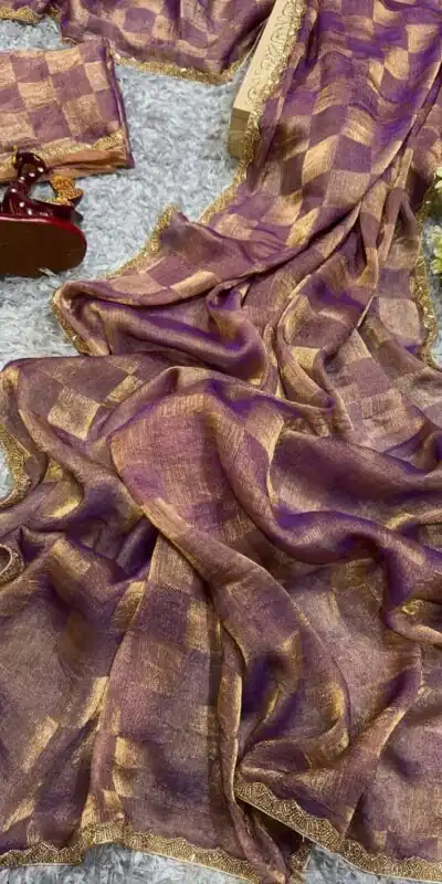 Wine Chiffon Pattern Hand Work Lace Saree | Sarees, Bollywood Sarees, Creative Sarees, Designer Sarees, Embroidered Sarees, Ethnic Saree, Modern Digital sarees, Party Wear Sarees