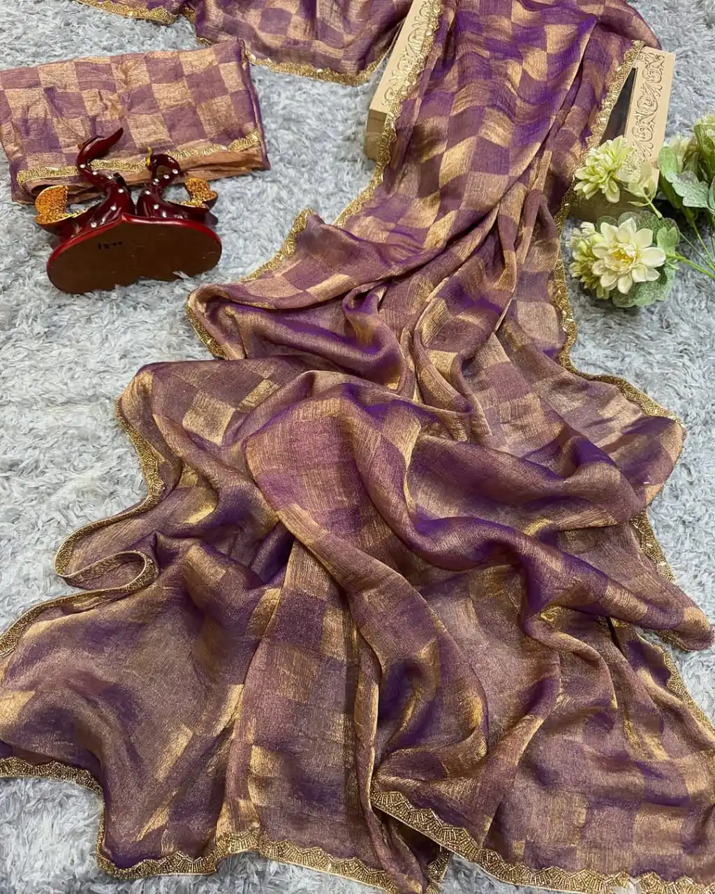 Wine Chiffon Pattern Hand Work Lace Saree | Sarees, Bollywood Sarees, Creative Sarees, Designer Sarees, Embroidered Sarees, Ethnic Saree, Modern Digital sarees, Party Wear Sarees