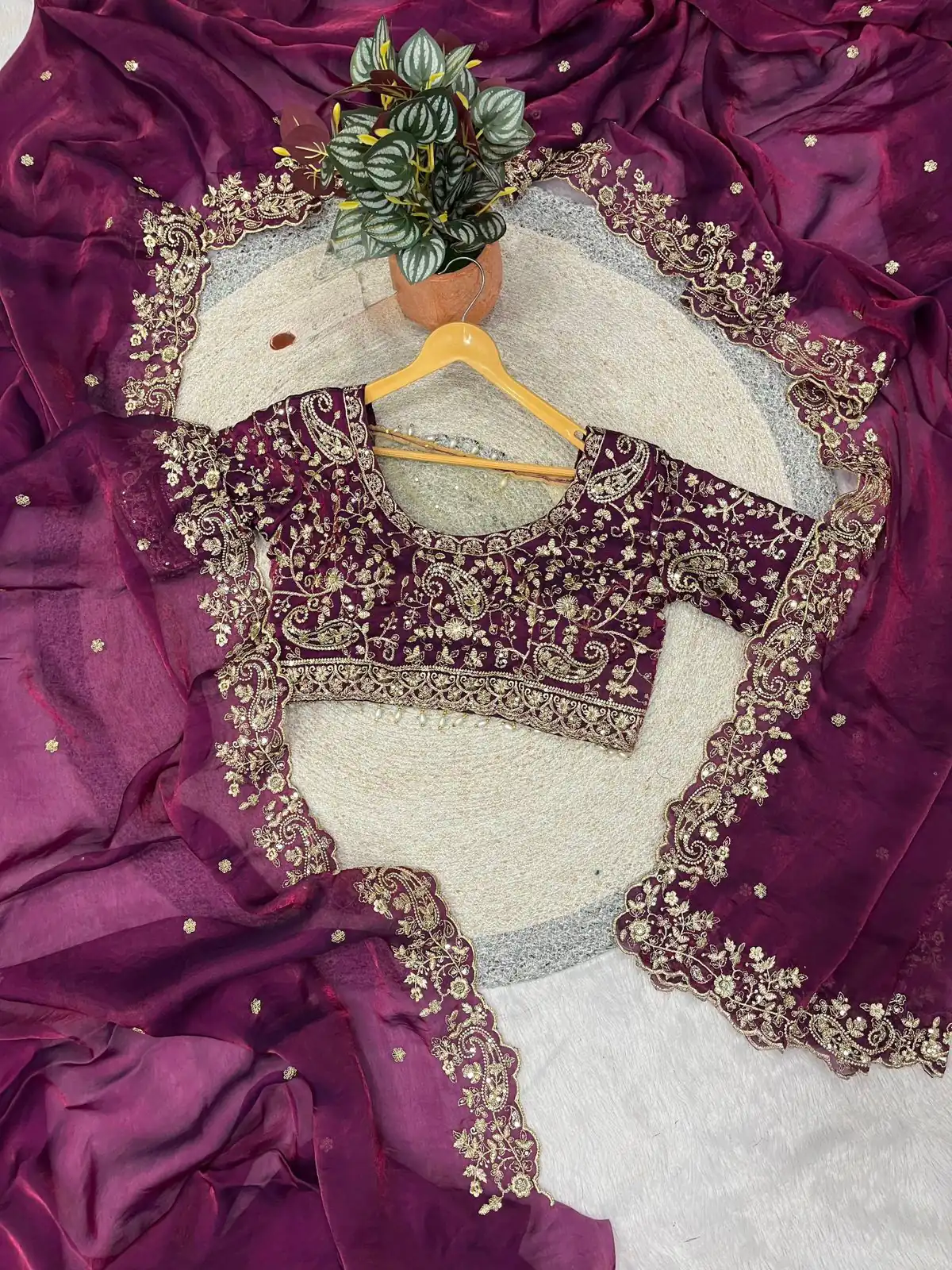Wine Fandy Satin Silk With Sequins Work Saree | Sarees, Bollywood Sarees, Creative Sarees, Designer Sarees, Embroidered Sarees, Ethnic Saree, Modern Digital sarees, Party Wear Sarees