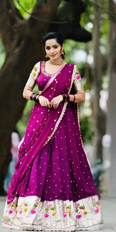 Wine Georgette Sequence Work Lehenga Choli | Lehenga, Bollywood Lehenga, Creative Lehenga, Designer Lehenga, Embroidered Lehenga, Party Wear Lehenga