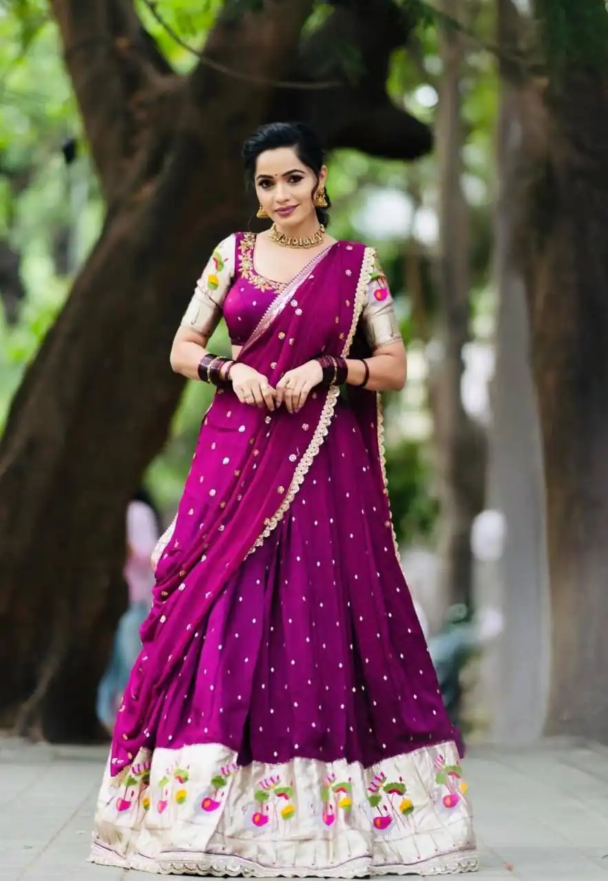 Wine Georgette Sequence Work Lehenga Choli | Lehenga, Bollywood Lehenga, Creative Lehenga, Designer Lehenga, Embroidered Lehenga, Party Wear Lehenga