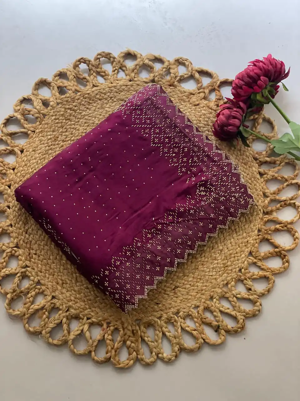 Wine Jimmy Choo Diamond Saree | Sarees, Bollywood Sarees, Creative Sarees, Designer Sarees, Embroidered Sarees, Ethnic Saree, Modern Digital sarees, Party Wear Sarees