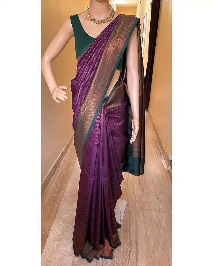 Wine Lichi Silk Jacquard Border Lace Work Saree | Sarees, Bollywood Sarees, Creative Sarees, Designer Sarees, Embroidered Sarees, Ethnic Saree, Modern Digital sarees, Party Wear Sarees