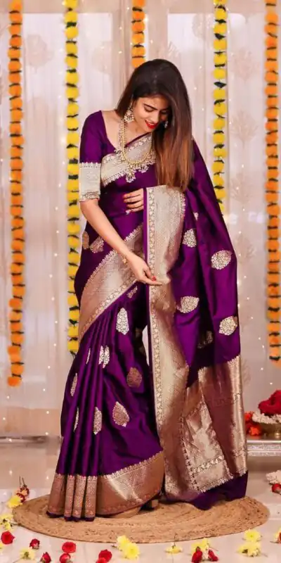 Wine Lichi Silk Saree | Sarees, Bollywood Sarees, Creative Sarees, Designer Sarees, Embroidered Sarees, Ethnic Saree, Modern Digital sarees, Party Wear Sarees