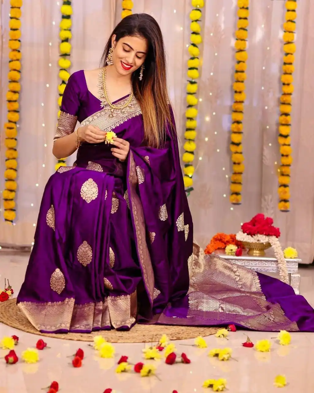 Wine Lichi Silk Saree | Sarees, Bollywood Sarees, Creative Sarees, Designer Sarees, Embroidered Sarees, Ethnic Saree, Modern Digital sarees, Party Wear Sarees
