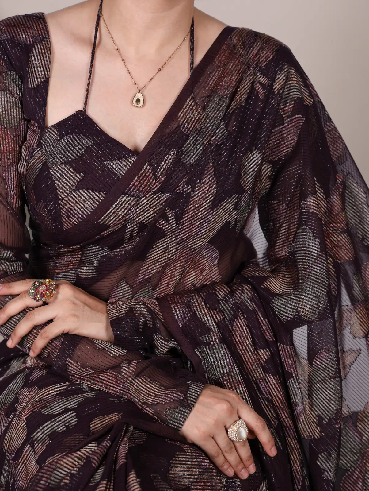 Wine Lurex Floral Viscose Saree | Sarees, Bollywood Sarees, Creative Sarees, Designer Sarees, Embroidered Sarees, Ethnic Saree, Modern Digital sarees, Party Wear Sarees