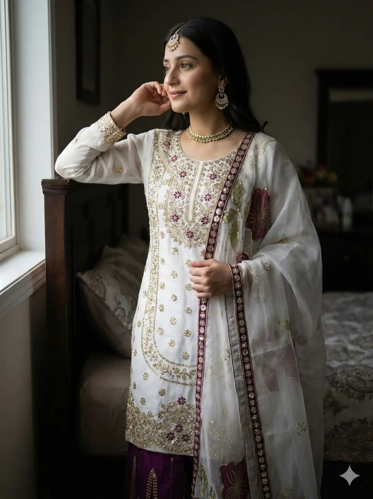 Wine Organza Silk Digital Print Embroidery Salwar Suit | Jump Suits, Salwar suit, Casual Suits, Creative suits, Designer Suits, Palazzo Suits, Party Wear Suits, Patiala Suits, Straight Suits
