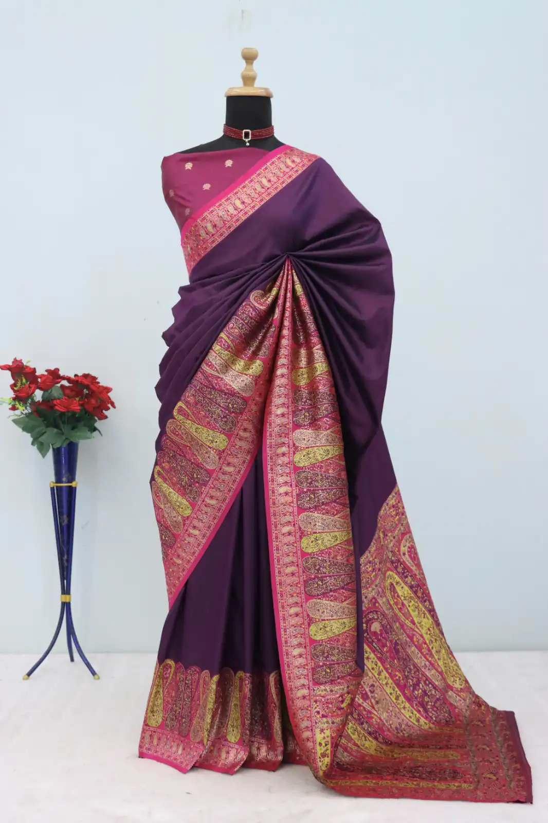 Wine Paithani Silk Woven Motifs Work Saree | Sarees, Bollywood Sarees, Creative Sarees, Designer Sarees, Embroidered Sarees, Ethnic Saree, Modern Digital sarees, Party Wear Sarees