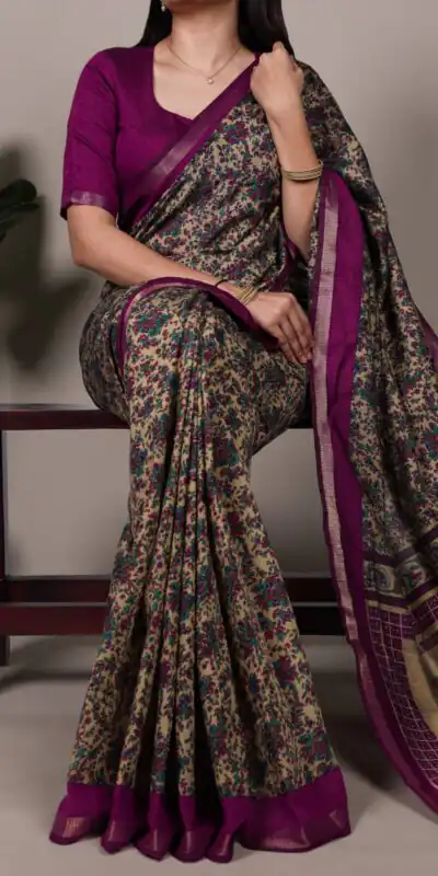 Wine Polyester Viscose Chanderi Zari Work Saree | Sarees, Bollywood Sarees, Creative Sarees, Designer Sarees, Embroidered Sarees, Ethnic Saree, Modern Digital sarees, Party Wear Sarees