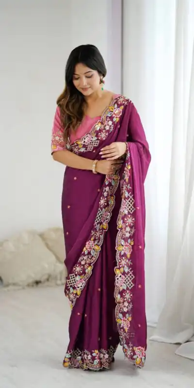 Wine Premium Noha Crush Sequins Work Saree | Sarees, Bollywood Sarees, Creative Sarees, Designer Sarees, Embroidered Sarees, Ethnic Saree, Modern Digital sarees, Party Wear Sarees