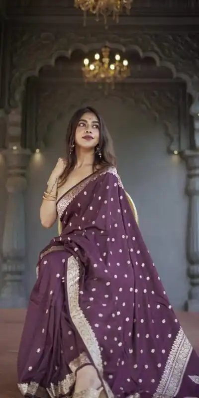 Wine Soft Lilan Slab Weaving Work Saree | Sarees, Bollywood Sarees, Creative Sarees, Designer Sarees, Embroidered Sarees, Ethnic Saree, Modern Digital sarees, Party Wear Sarees