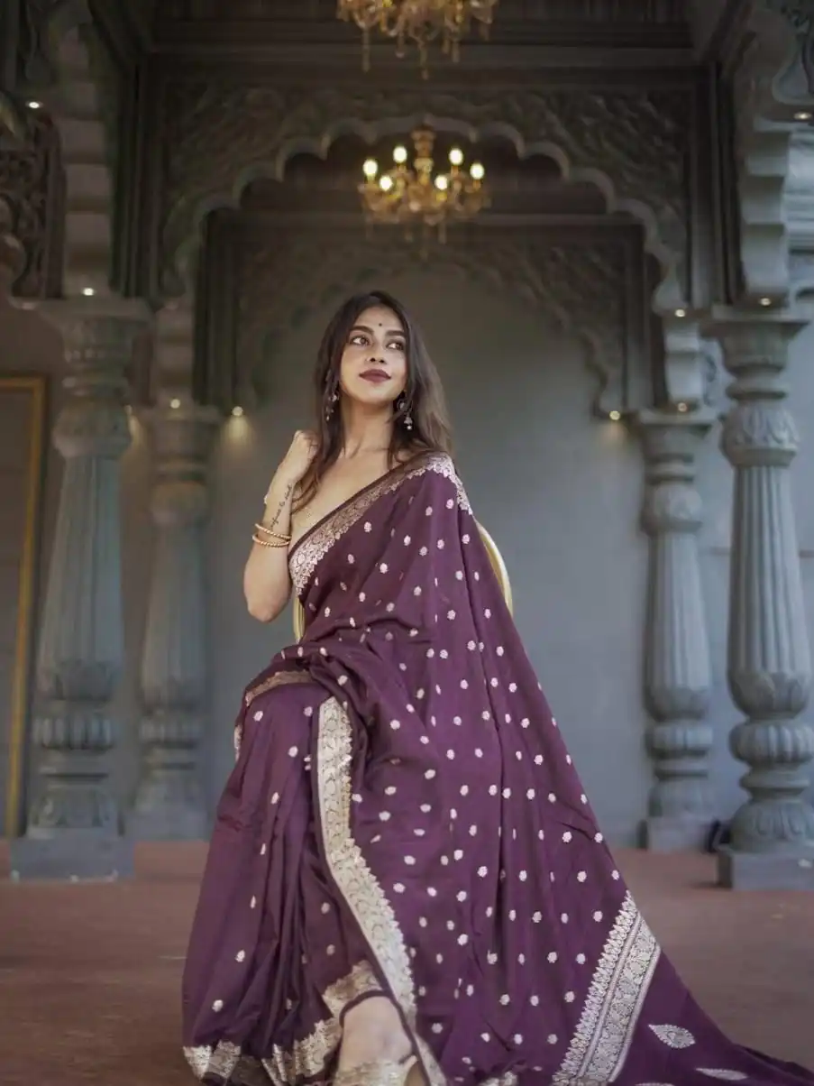 Wine Soft Lilan Slab Weaving Work Saree | Sarees, Bollywood Sarees, Creative Sarees, Designer Sarees, Embroidered Sarees, Ethnic Saree, Modern Digital sarees, Party Wear Sarees