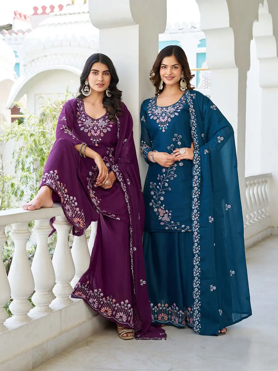 Wine Star Georgette With Embroidery Work Salwar Suit | Jump Suits, Salwar suit, Casual Suits, Creative suits, Designer Suits, Palazzo Suits, Party Wear Suits, Patiala Suits, Straight Suits