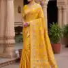 Yellow Banarasi Silk Zari Work All Over Saree | Sarees, Bollywood Sarees, Creative Sarees, Designer Sarees, Embroidered Sarees, Ethnic Saree, Modern Digital sarees, Party Wear Sarees