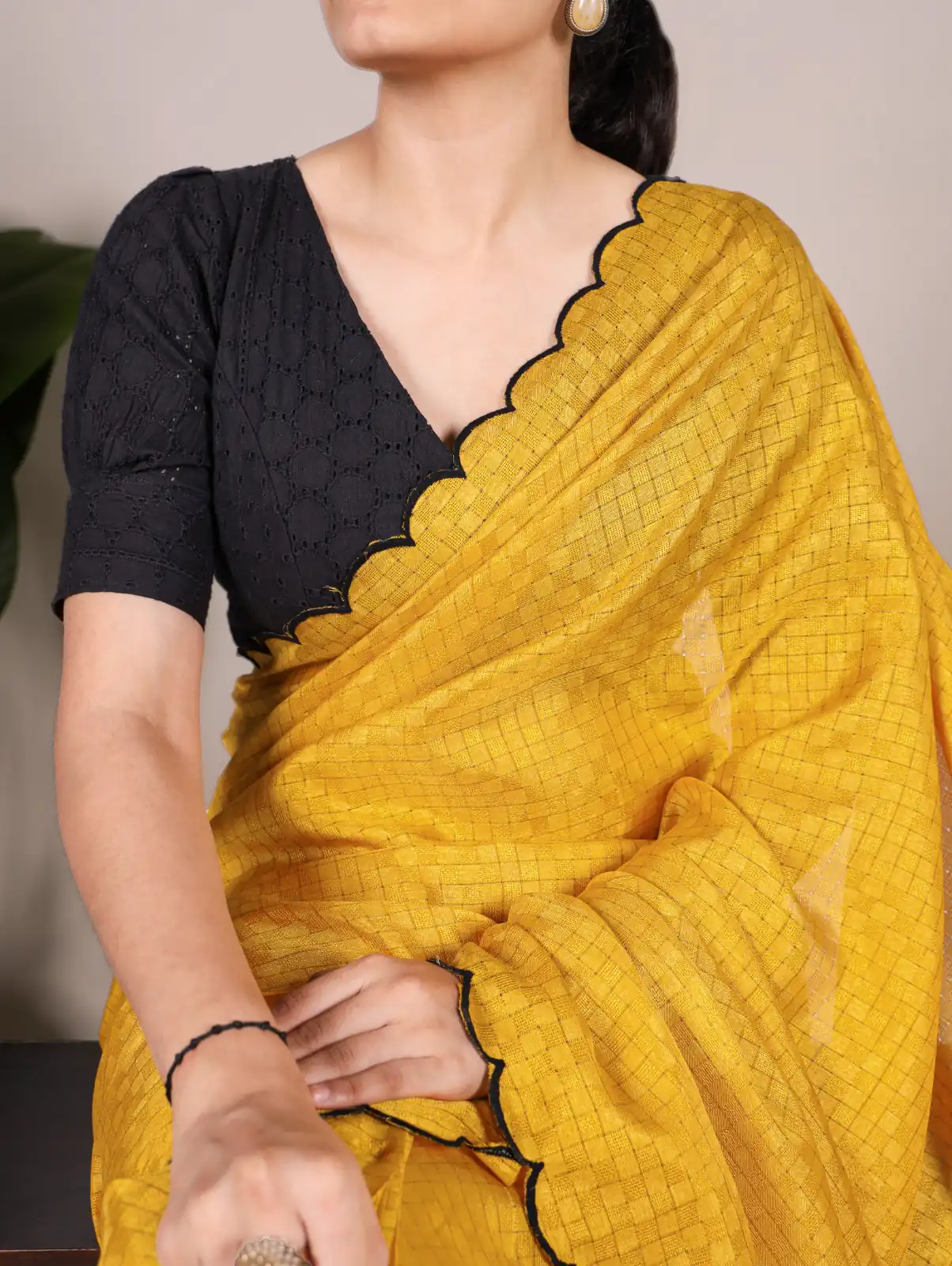 Yellow Gadhawal Arca Work Saree | Sarees, Bollywood Sarees, Creative Sarees, Designer Sarees, Embroidered Sarees, Ethnic Saree, Modern Digital sarees, Party Wear Sarees
