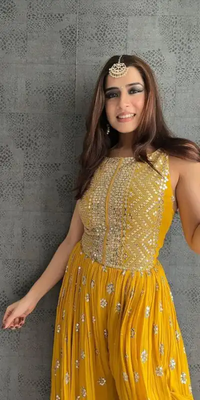 Yellow Jumpsuit with Sequin Work | Jump Suits, Salwar suit, Casual Suits, Creative suits, Designer Suits, Palazzo Suits, Party Wear Suits, Straight Suits