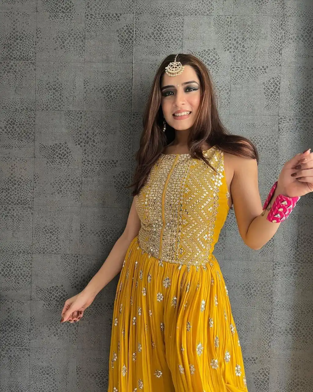 Yellow Jumpsuit with Sequin Work | Jump Suits, Salwar suit, Casual Suits, Creative suits, Designer Suits, Palazzo Suits, Party Wear Suits, Straight Suits