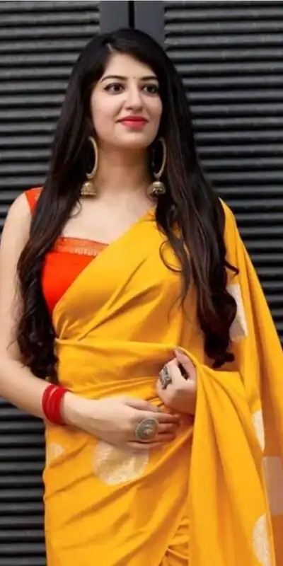 Yellow Lichi Silk With Jacquard Border Saree | Sarees, Bollywood Sarees, Creative Sarees, Designer Sarees, Embroidered Sarees, Ethnic Saree, Modern Digital sarees, Party Wear Sarees