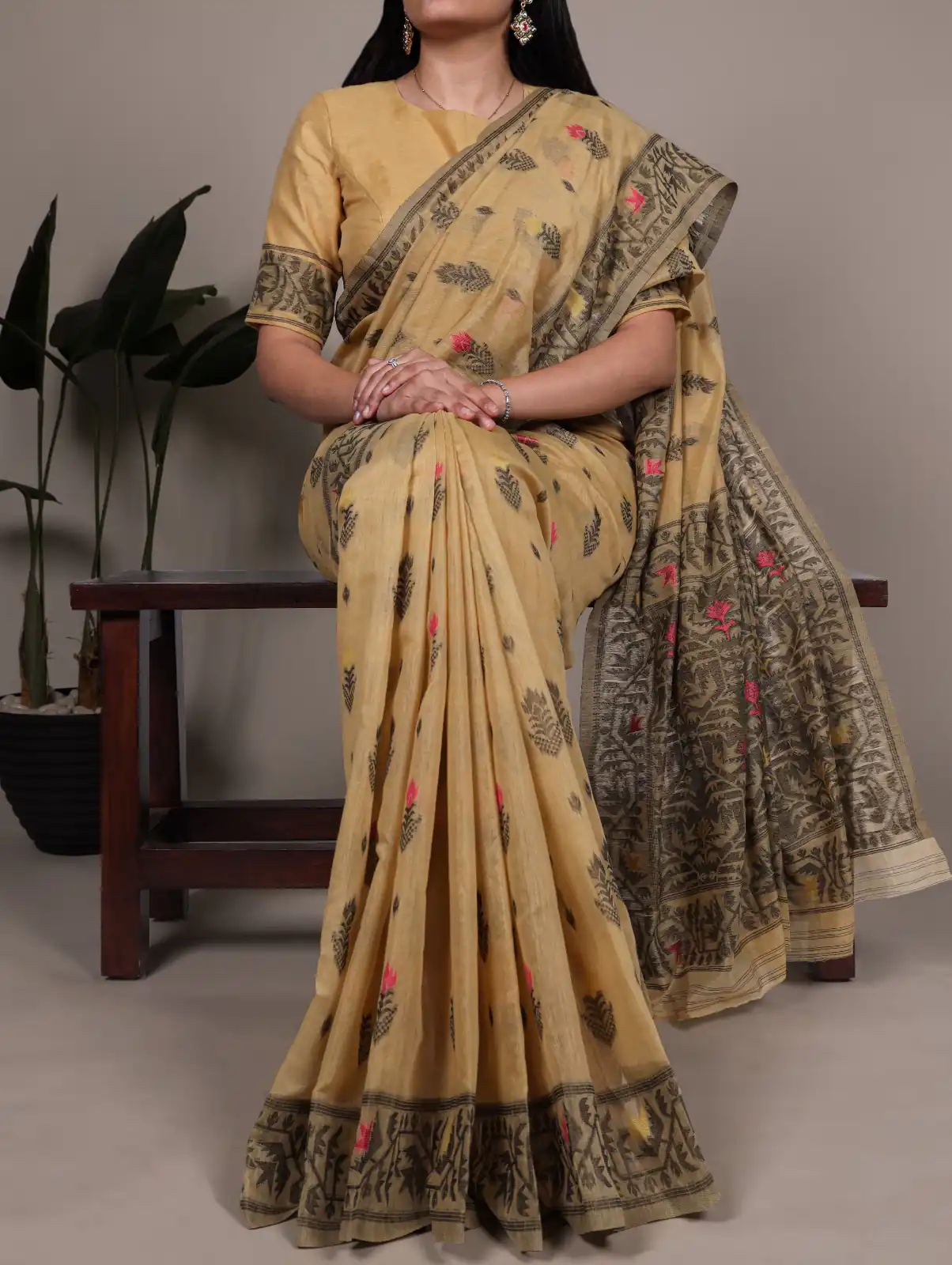 Yellow Poly Cotton Thread Weaving Work Saree | Sarees, Bollywood Sarees, Creative Sarees, Designer Sarees, Embroidered Sarees, Ethnic Saree, Modern Digital sarees, Party Wear Sarees