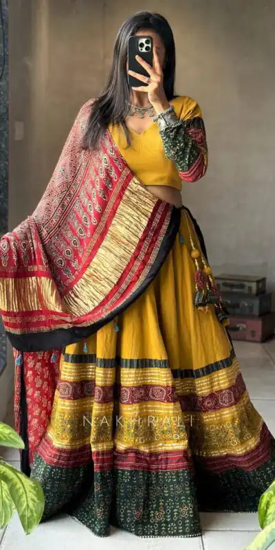 Yellow Rayon Print Lehenga Choli | Lehenga, Bollywood Lehenga, Creative Lehenga, Designer Lehenga, Embroidered Lehenga, Party Wear Lehenga