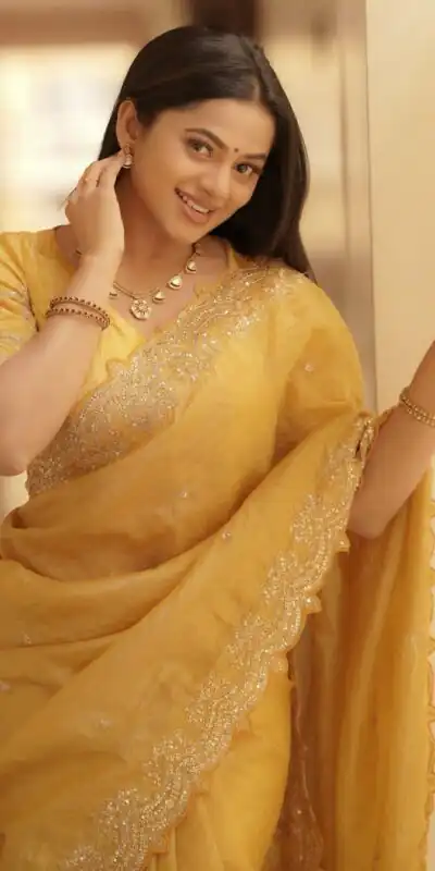Yellow Soft Gold Crush Embroidery Work Saree | Sarees, Bollywood Sarees, Creative Sarees, Designer Sarees, Embroidered Sarees, Ethnic Saree, Modern Digital sarees, Party Wear Sarees